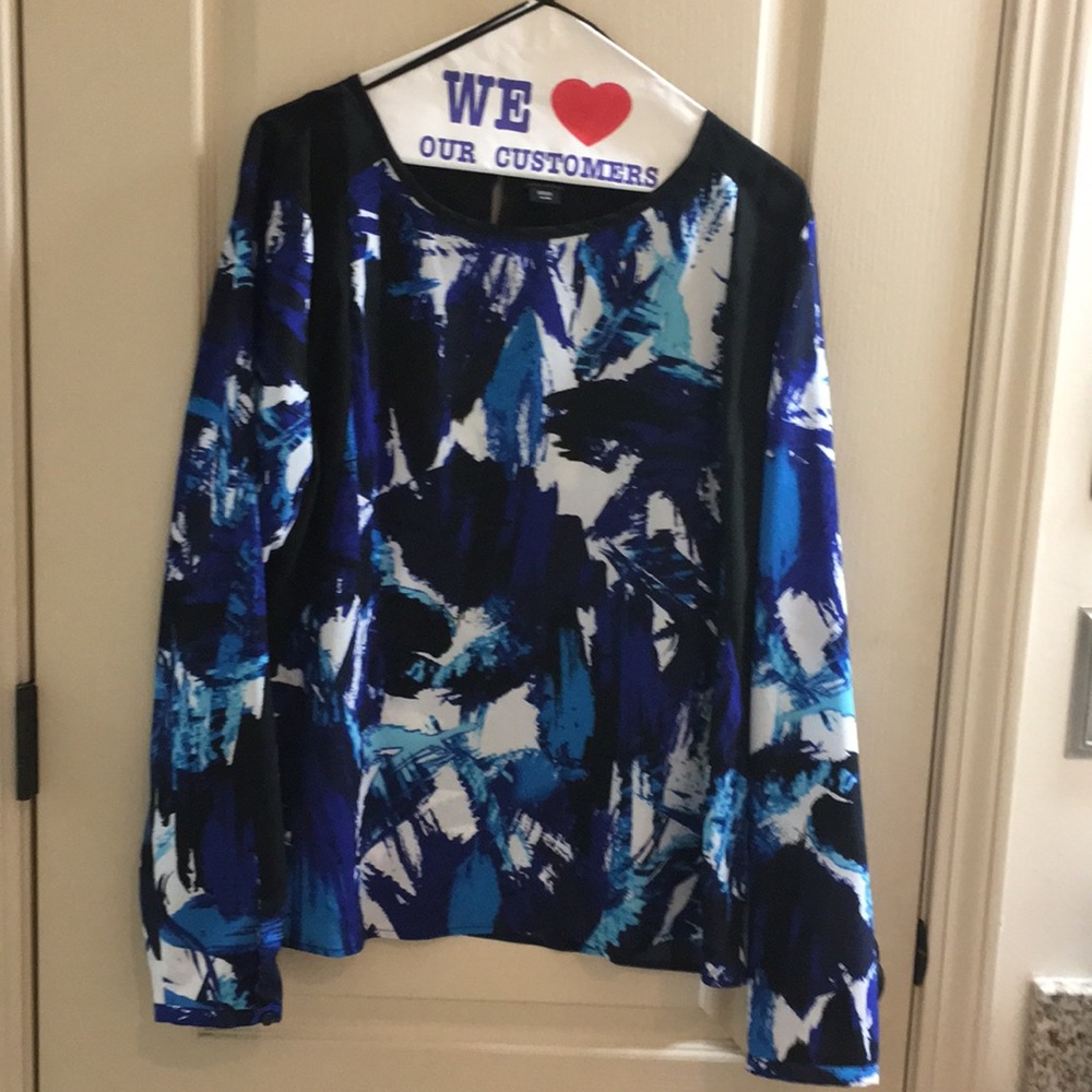 Multi colored long sleeve blouse